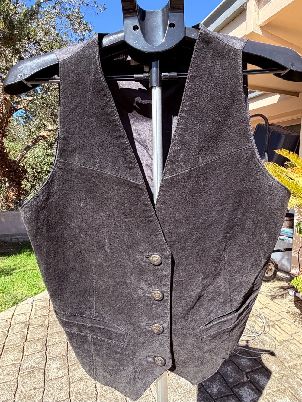 Vintage 90’s western leather vest